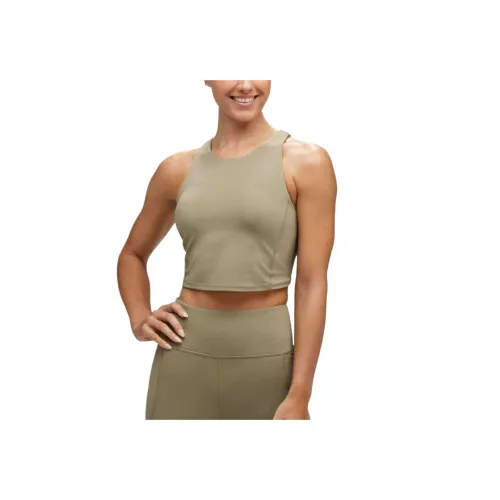 HOKA ONE ONE ELARO CROP Светлый оливковый Зеленый Женское Спортивное белье