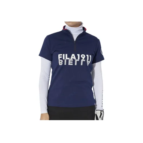 FILA Golf Series Морской синий Женские Комплекты с рубашками
