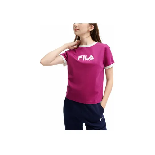 FILA ORIGINALE Стандартная футболка женская розово-красный
