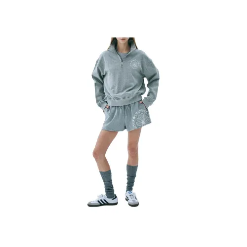 MARDI MERCREDI ACTIF Sports FW25 Повседневные шорты Серый Айвори Женские