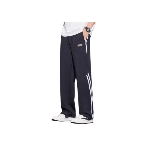 Tonlion Черные Унисекс Повседневные Брюки