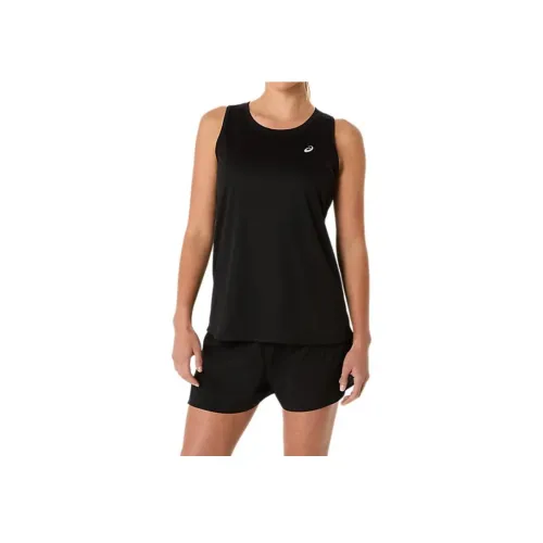 Asics SILVER TANK T-рубашка Женская Высокая PERFORMANCE BLACK