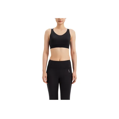 DECATHLON Дымчатый черный женский спортивный комплект нижнего белья