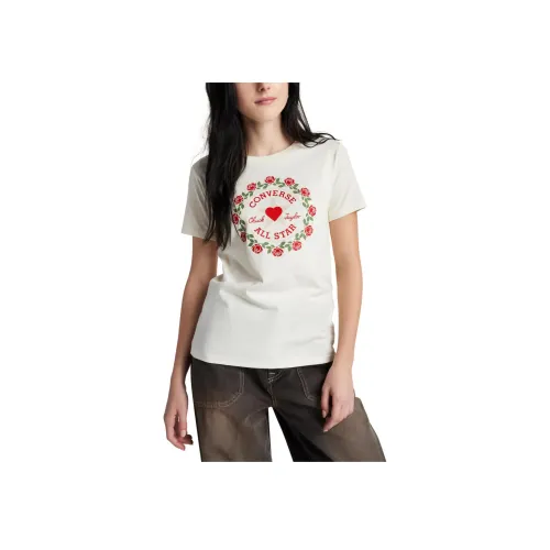 Конверс Белые Женские Футболки