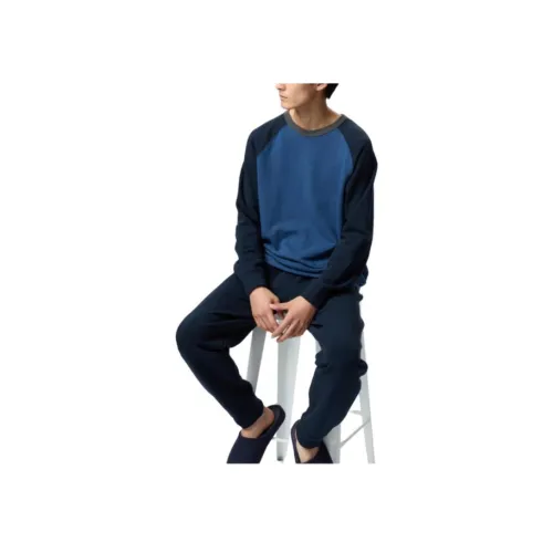 UNIQLO Комплект Синий Мужской Повседневный Спортивный