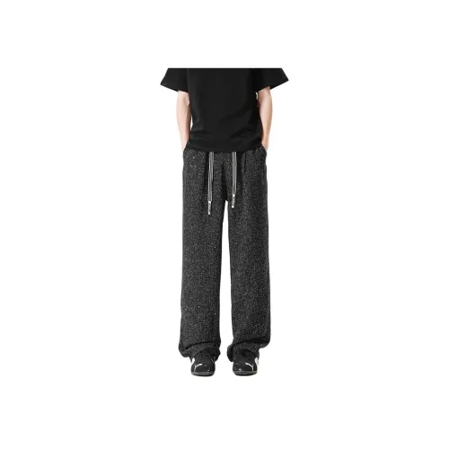 POSIYING Черные Унисекс Повседневные Брюки