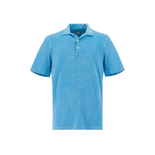 FEDELI Light Blue Men's Polo