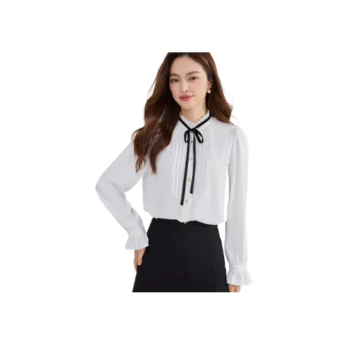 DKRVT Белый Упаковка Женские Рубашки