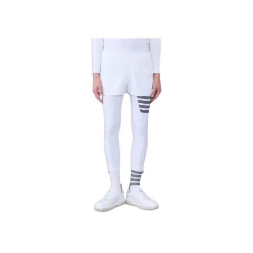THOM BROWNE Белый Мужские спортивные шорты