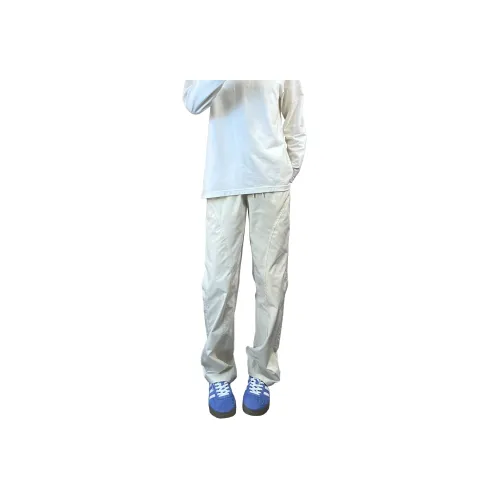 GENT LORE Ecru Unisex Casual Pants