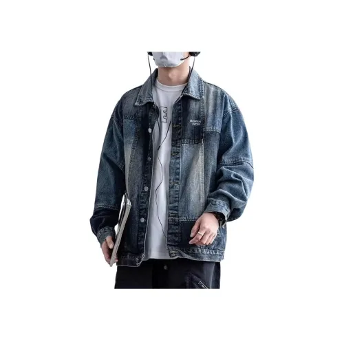 BEAR UNION Синий Серый Унисекс Джинсовые Куртки