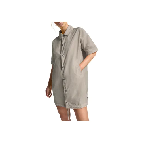 Конверс Короткий рукав Платье Женское Папирус