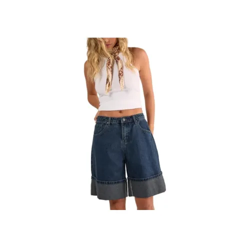 NASTY GAL Деним TURN UP Jorts Джинсовые шорты Женские