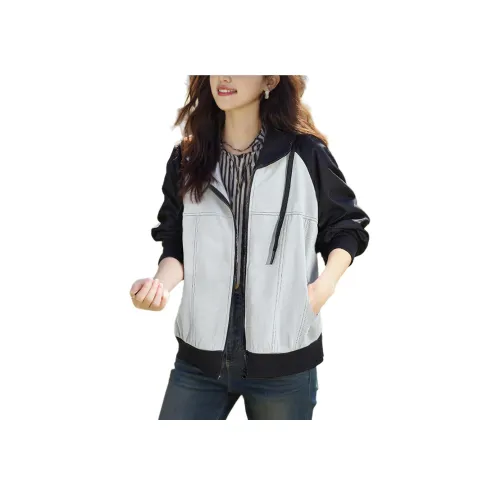 Wbwq Толстовка Женская Светло-Синяя и Черная