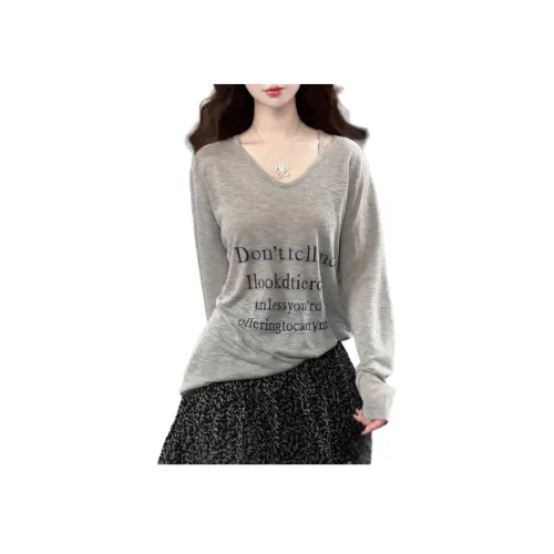 Aimilian Серые Женские T-рубашки