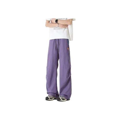 SINKACME Purple Men's Casual Pants SINKACME Фиолетовые Мужские Повседневные Брюки