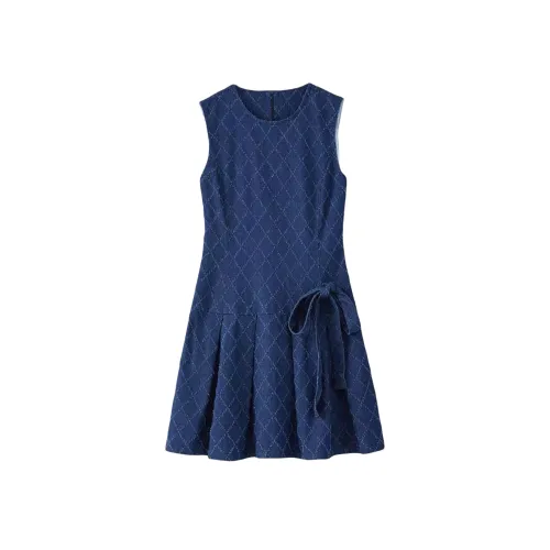 KEAB Без рукавов Платье Женское Темно-синий