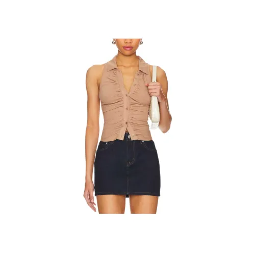 SUPERDOWN Тауповые Женские Майки