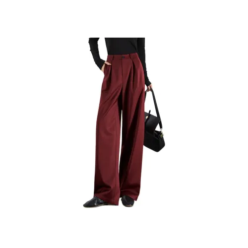 Mo Han Yi Mei Повседневные брюки Женские Ржаво-красный
