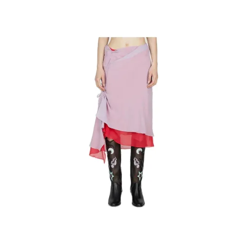 KIKO KOSTADINOV Повседневный Длинный Юбка Женские Розовый