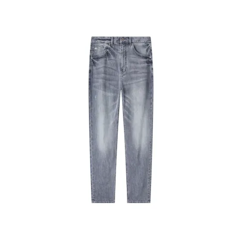 Jiumuwang Мужские брюки Expert Denim Jeans SS25 Джинсы Мужской Средний Серый