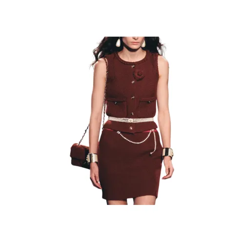 CHANEL 24 Осенне-зимняя Майка Женская Красная