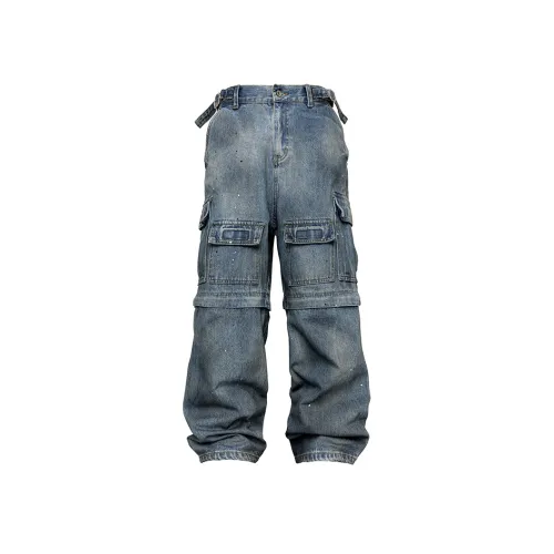 SOUTHTEENAGER Джинсы Мужские Светло-Синие