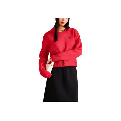 ANTA x KIRSH Sports Life Collection Good Things Happen Трикотаж Женский Богатый Красный