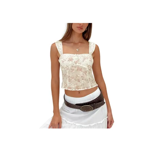 PRINCESS POLLY Mallorca Топ Топ на бретелях Женский Розовый MULTI Розовый Многоцветный