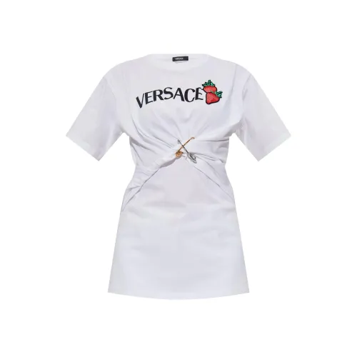 VERSACE Medusa Стандартная T-рубашка Женская Белая