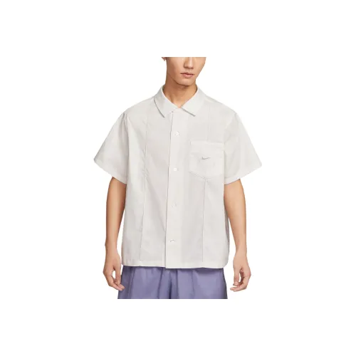 Nike Sportswear Фантомный серый белый Унисекс Рубашки