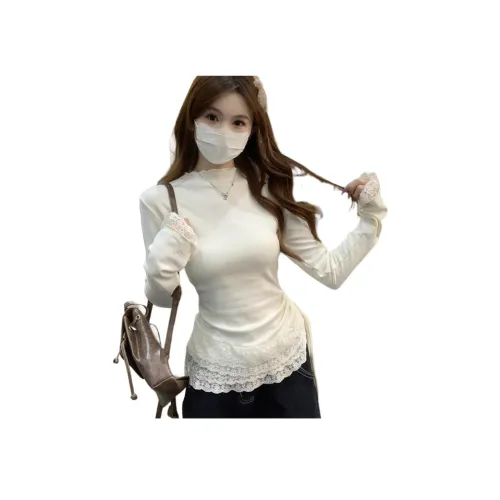 Si Bei'er Абрикос Женские T-рубашки