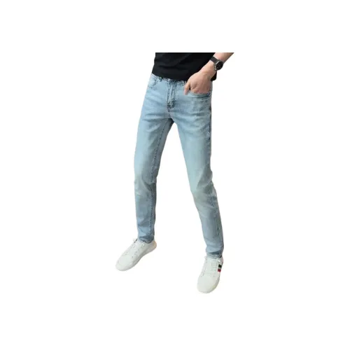 JIKENDI Blue Men's Jeans JIKENDI Синий Мужские Джинсы
