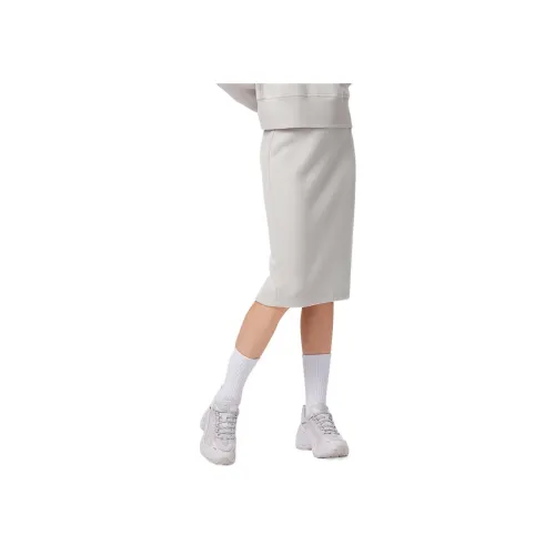 FILA Повседневный Длинный Юбка Женская Айвори Серый