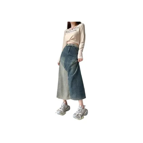 BEAR UNION Деним Длинный Юбка Женские