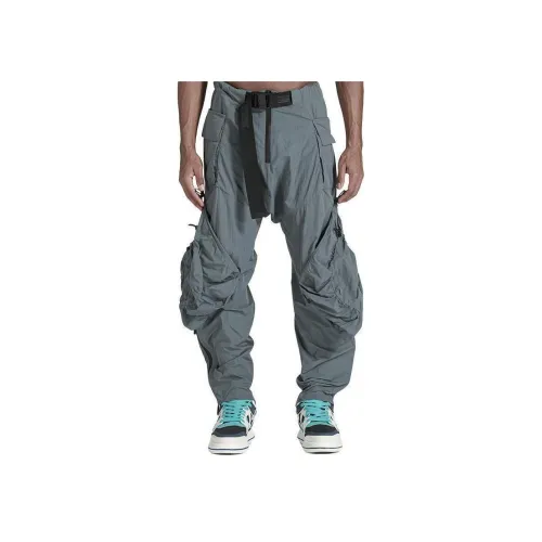 NORVINCY Пустошь Стиль Повседневные Брюки Унисекс Серый