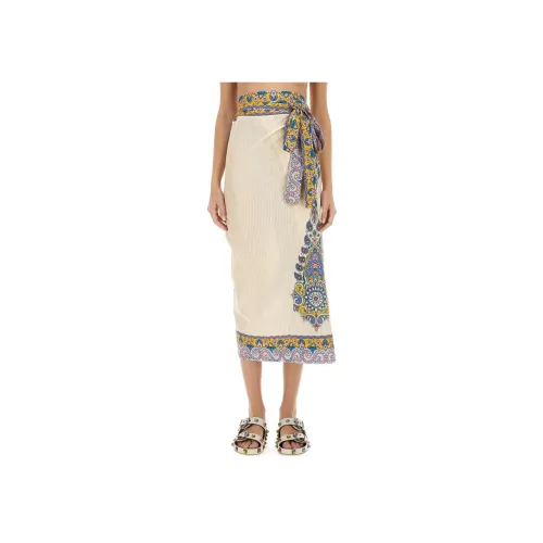 ETRO Бежевые Женские Повседневные Длинные Юбки