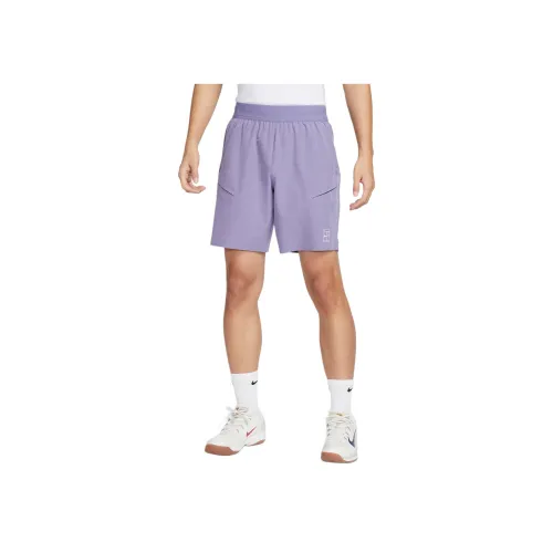 Nike Dri Fit Темно-фиолетовый/Белый Мужские спортивные шорты