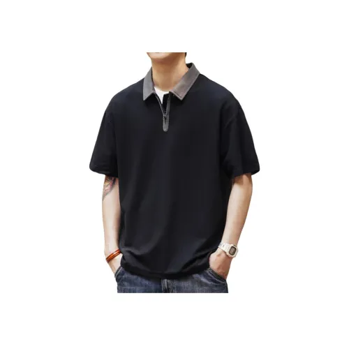 CARE NOTE Ночной Черный Унисекс Поло