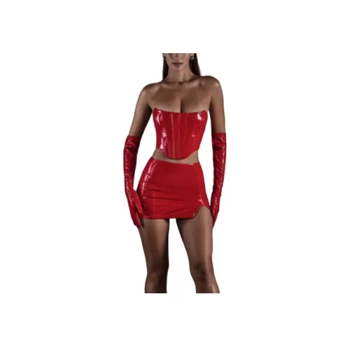 OH POLLY NYX Кожаные короткие юбки Женские