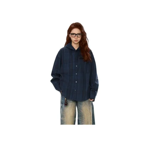 AOPAISHARK Темно-синий Унисекс Рубашки