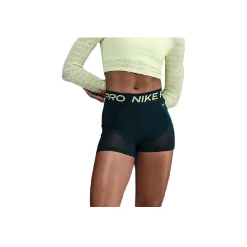 NIKE Pro Темно-синие Женские Спортивные Шорты