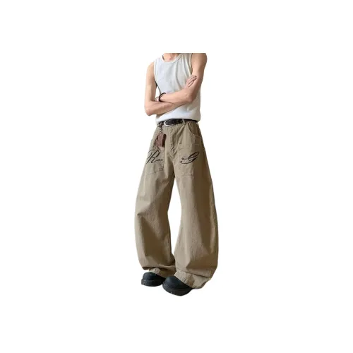 SOCKKEY Коричневый Унисекс Джинсы