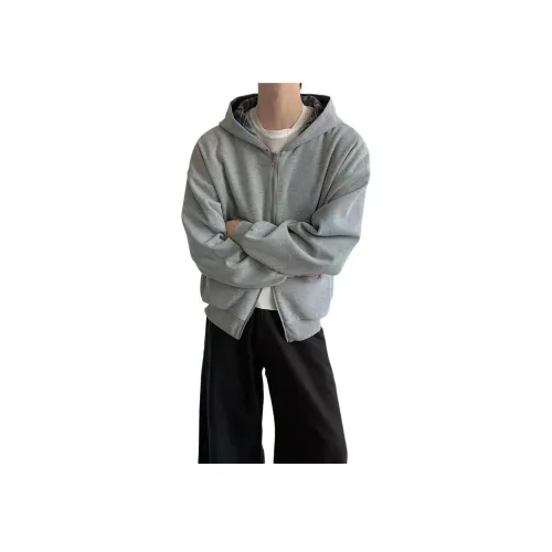 SHIQUANYI Толстовка для мужчин двусторонняя с двойными молниями тяжелая унисекс