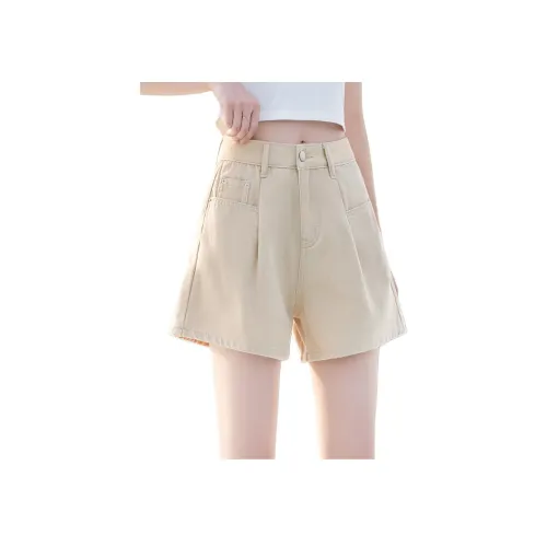 Mo Han Yi Mei Джинсовые шорты Женские Хаки