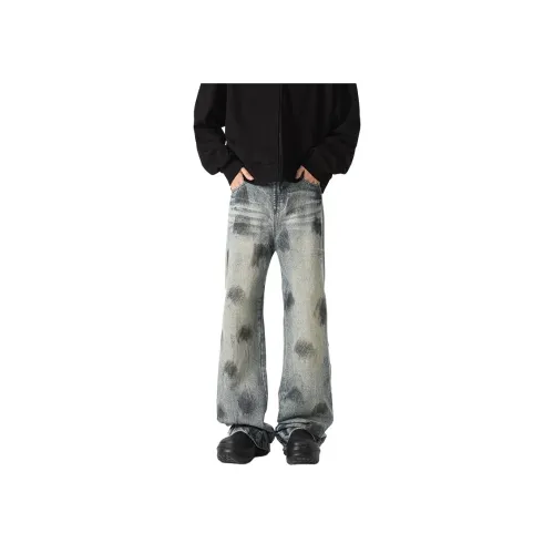 UNDERTIDES Blue Unisex Jeans UNDERTIDES Синий Унисекс Джинсы