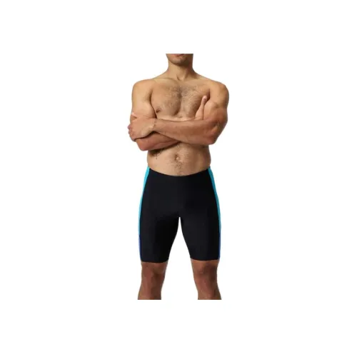 Speedo Dive Jammer Черный Синий Плавательные шорты Мужские Черный Синий