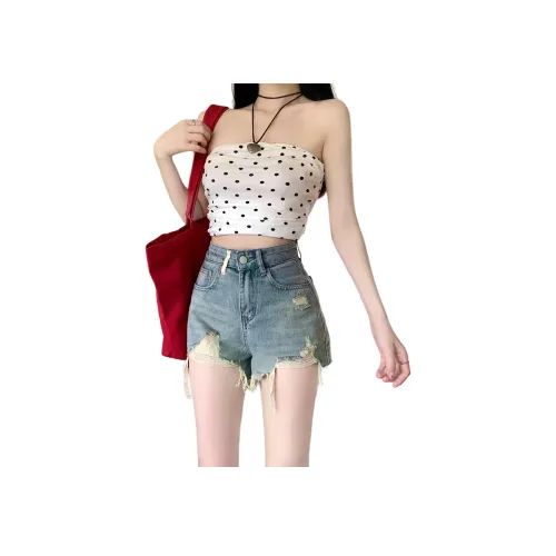 ZXBY Blue Женские джинсовые шорты