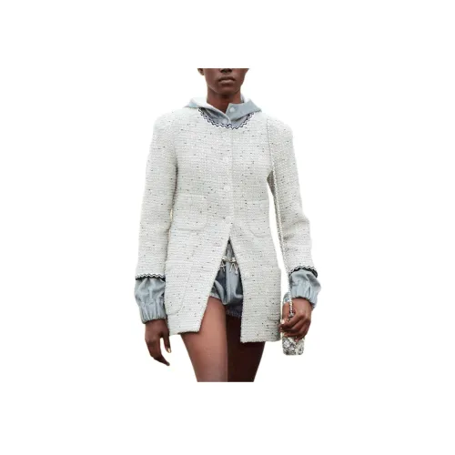 CHANEL Белое Женское Пальто