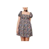 Чёрный цветочный/чёрный с цветочным узором